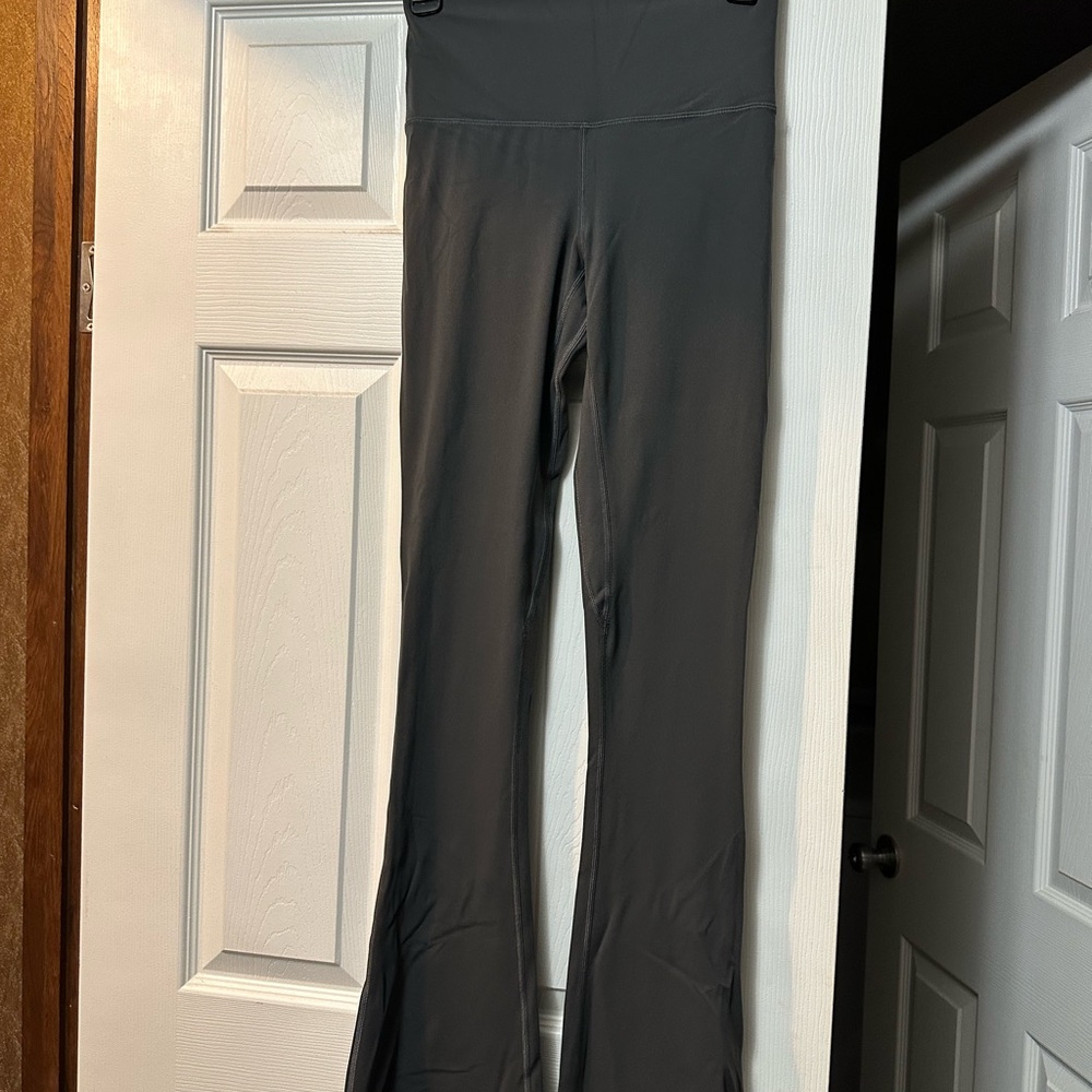 Gray Flared Leggings